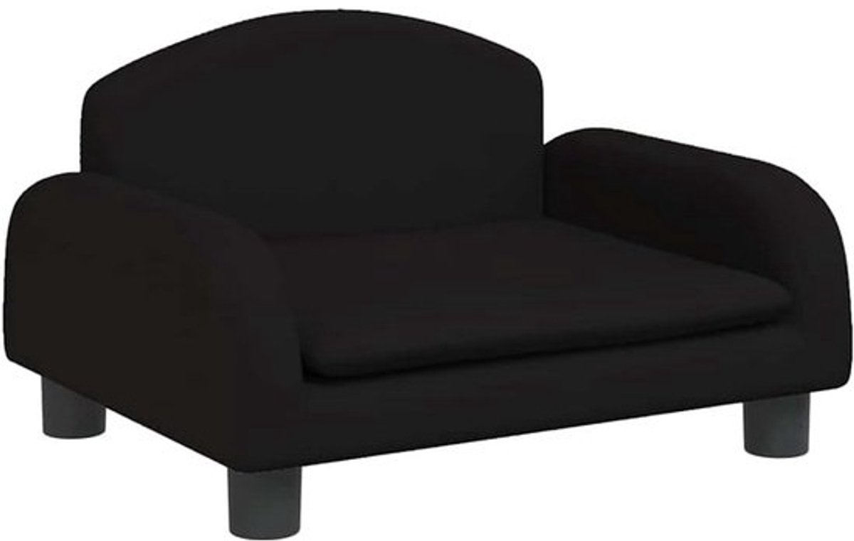 Zwarte Kinderbank van Stof - Compact en Comfortabel Zitmeubel