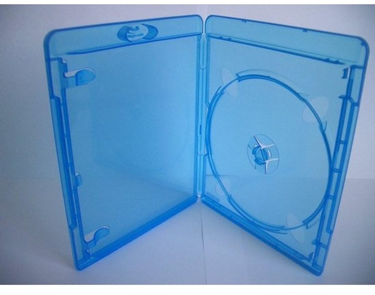 Blu-ray doosjes - Media opslag - Films bewaren - Stevig materiaal - Slim 11 mm - Transparant blauw