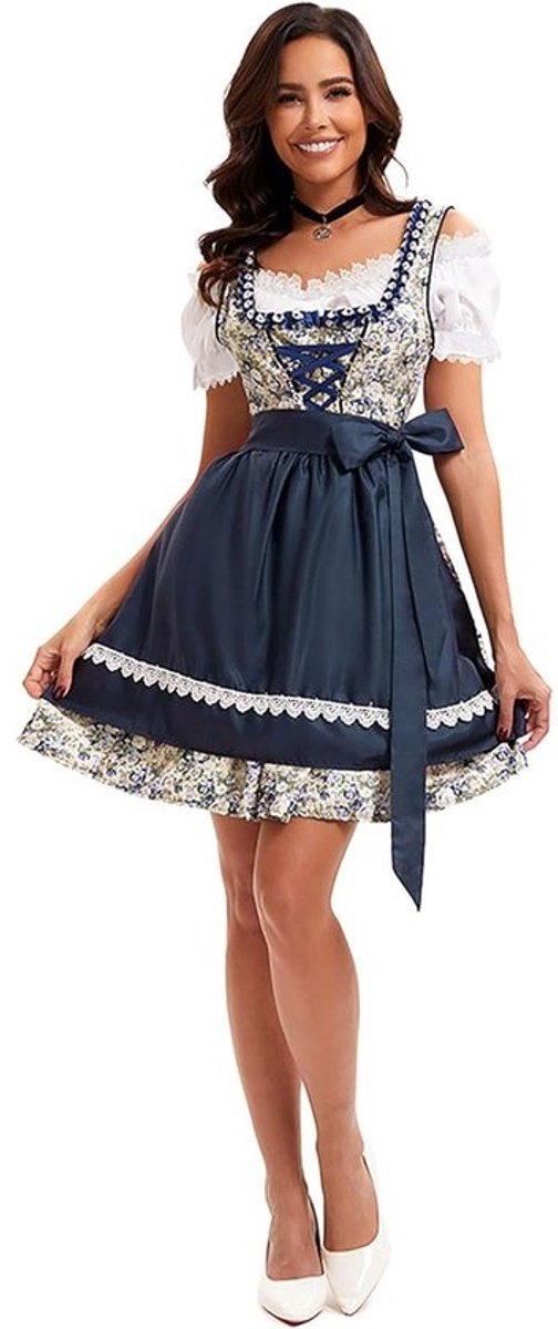 Midi Kostuumjurk - Traditionele Kleding - Oktoberfest Feest - Compleet Set - Midi Lengte