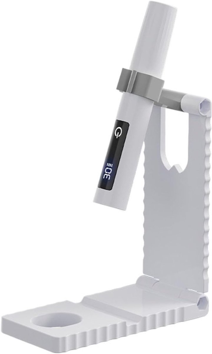 Draagbare Nagellamp - Oplaadbare UV Lamp - Manicure Onderweg - Handzaam LCD Scherm - Compact Formaat - Wit