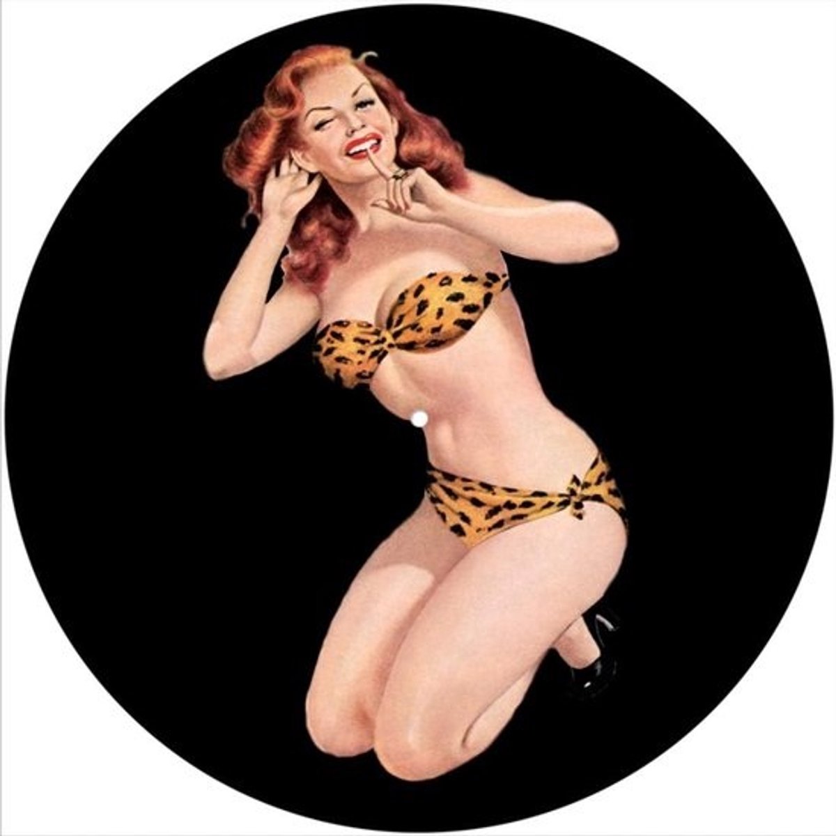 Draaitafel Mat - Vilt Platenmat - Vinyl Luisteren - Bedrukbare Ondergrond - 12 Inch - Leopard