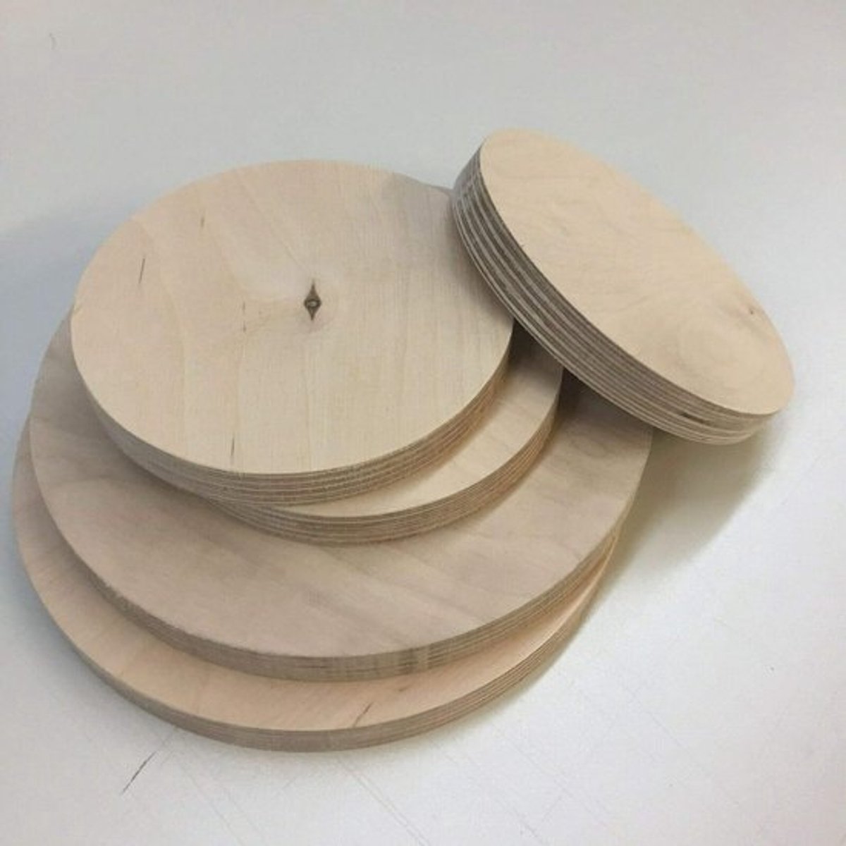 Houten Plaat - Multiplex Rond - Hobby Projecten - Weerbestendig Verlijmd - 18mm Dik - Natuurlijk Hout
