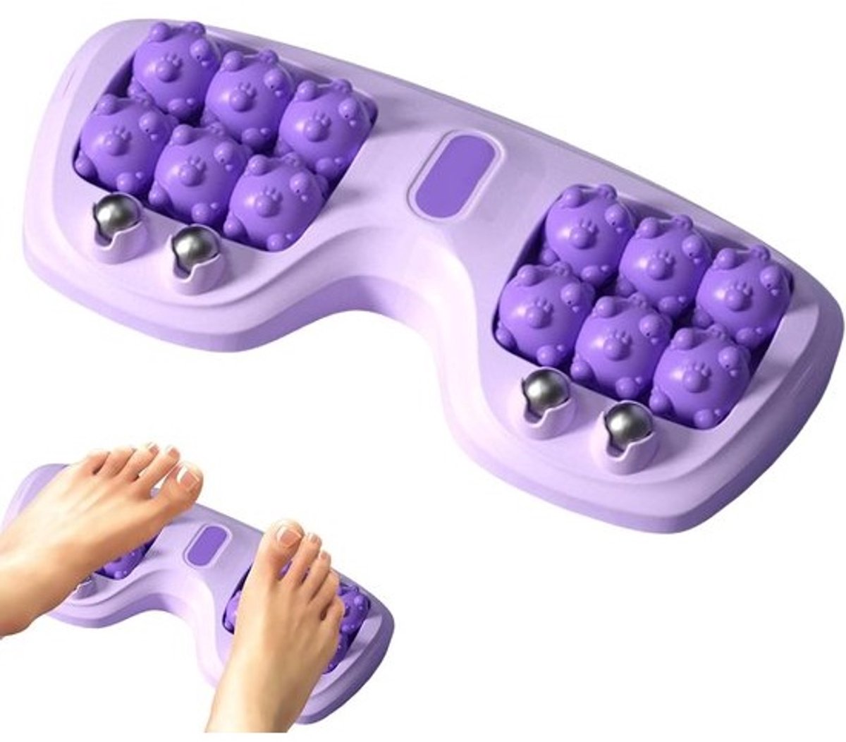 Voetmassage Roller - Handmatig Massageapparaat - Ontspanning Na Training - Draagbaar Trainingsaccessoire - 29 x 15 x 4 cm