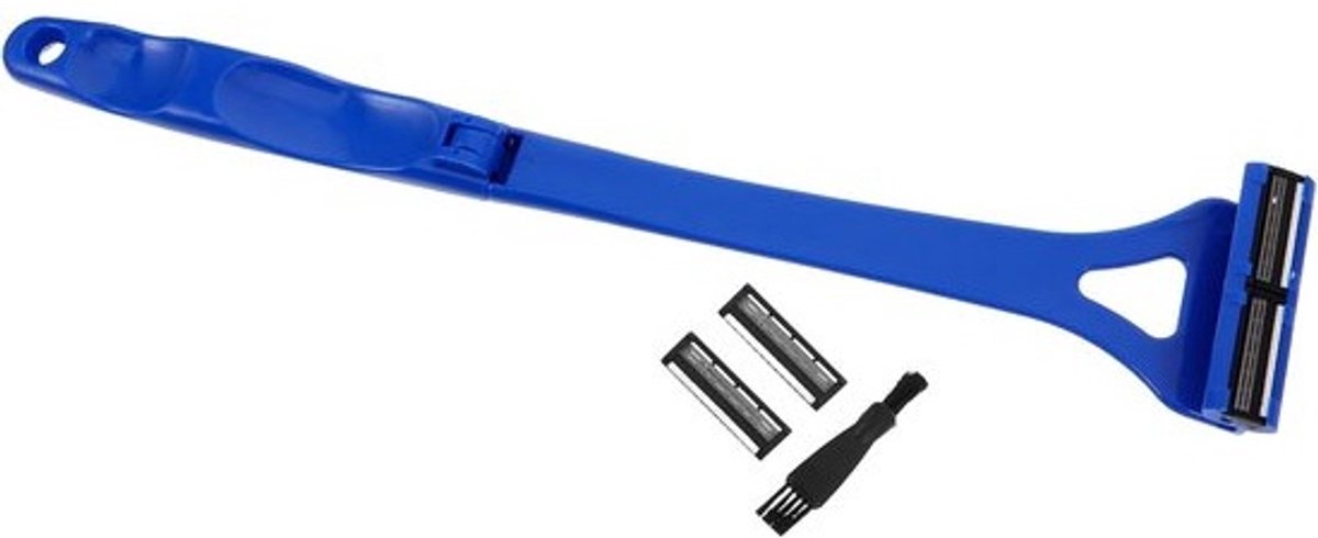 Back Shaver - Lichaamshaar trimmer - Efficiënt Scheren - Drievoudige Mesjes - 45 x 8.1 x 3 cm - Zwart