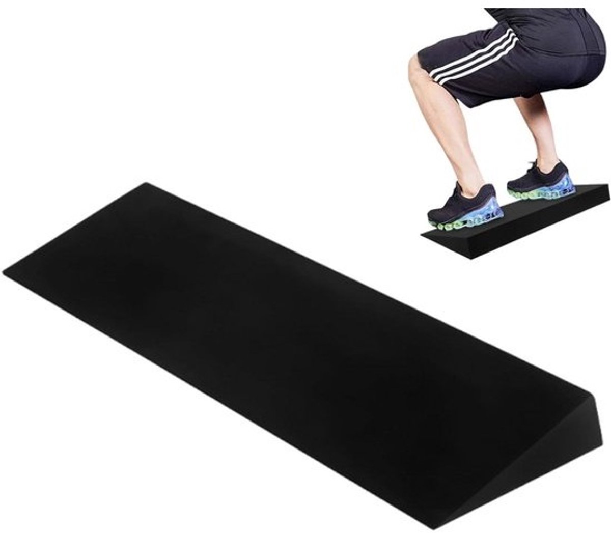 Squat Wedge Blok - Yoga Wig Kuit - Strekken Kracht - Antislip Ontwerp - 51 x 51 x 5 cm