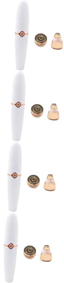 Dames Haartondeuse - Epilator Wenkbrauwtrimmer - Pijnloos Ontharen - Lichtgewicht Draagbaar - 13.5 x 2.6 cm - Wit