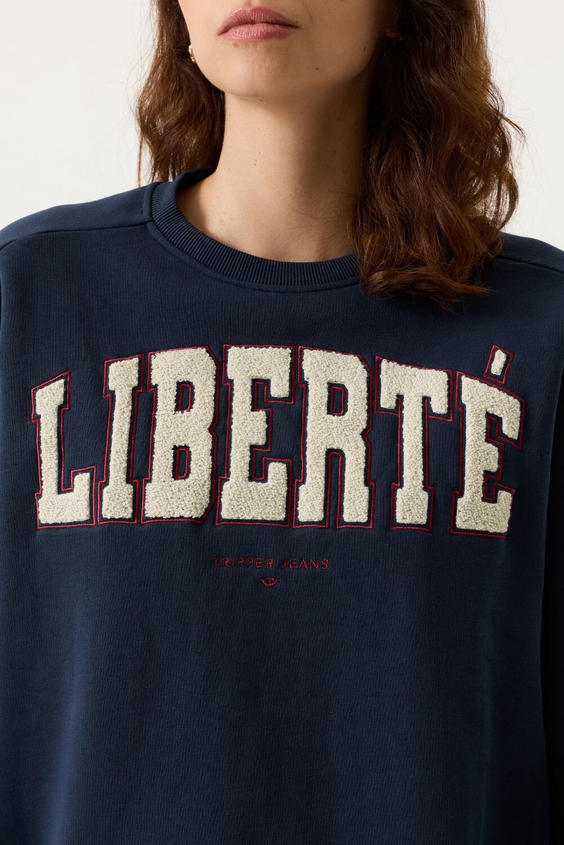 Tripper Dames Sweater Blauw - Maat M