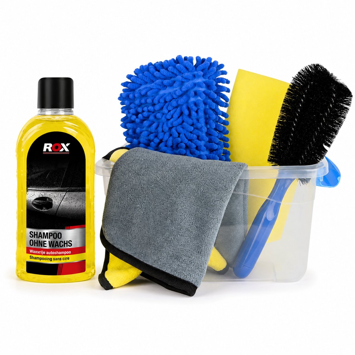 Auto was set - 7-delig - compleet inclusief autoshampoo