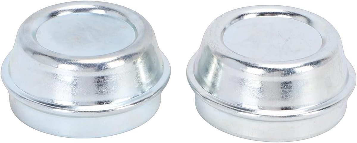Verzinkte vetdop voor aanhanger, 48 mm, 2 stuks, geschikt voor as en aanhanger, duurzaam en eenvoudig te installeren