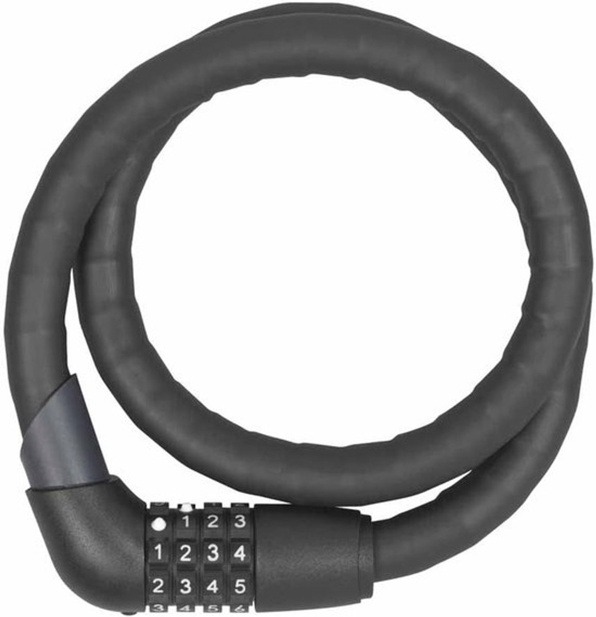 Gepantserd Kabelslot - Combinatieslot Staalkabel - Fiets Beveiligen - Dubbele Veiligheid - 85 cm Lengte - Zwart