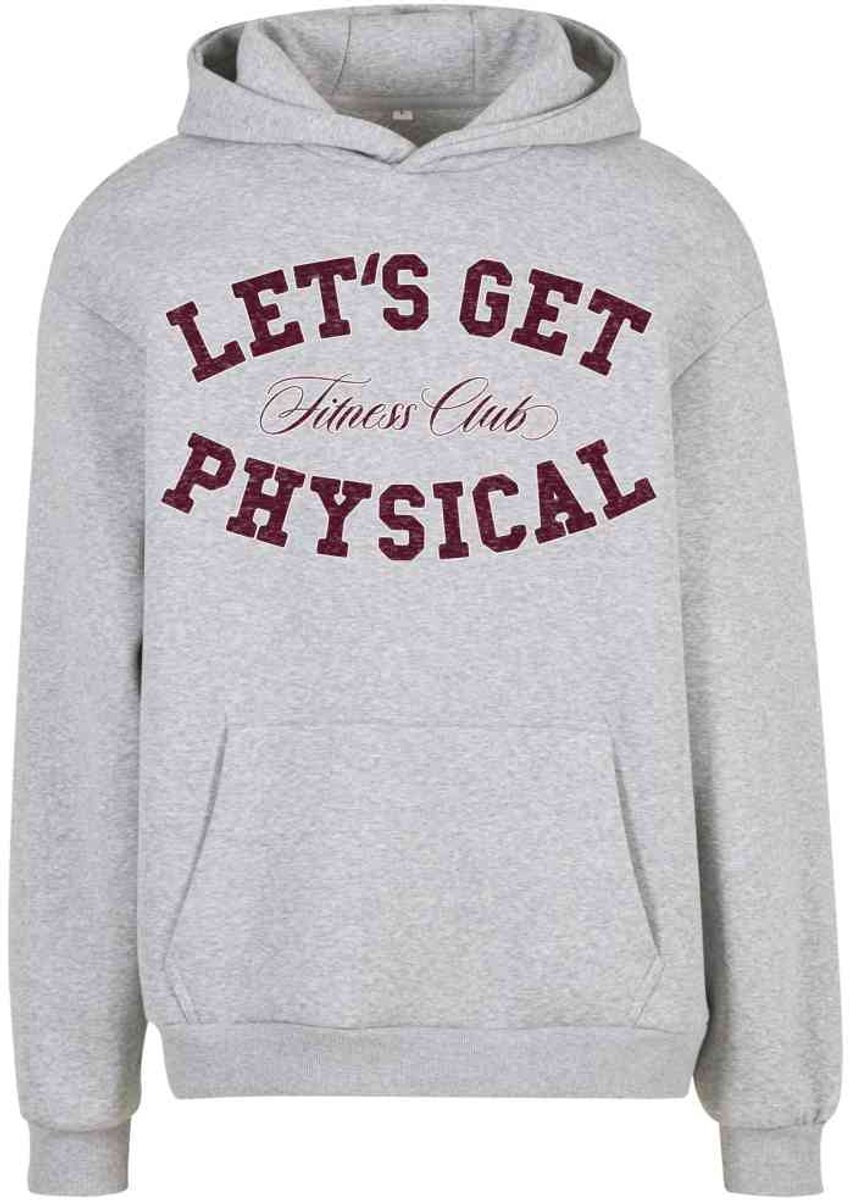 Mister Tee Let’s Get Physical Fluffy Hoodie/trui XS Grijs