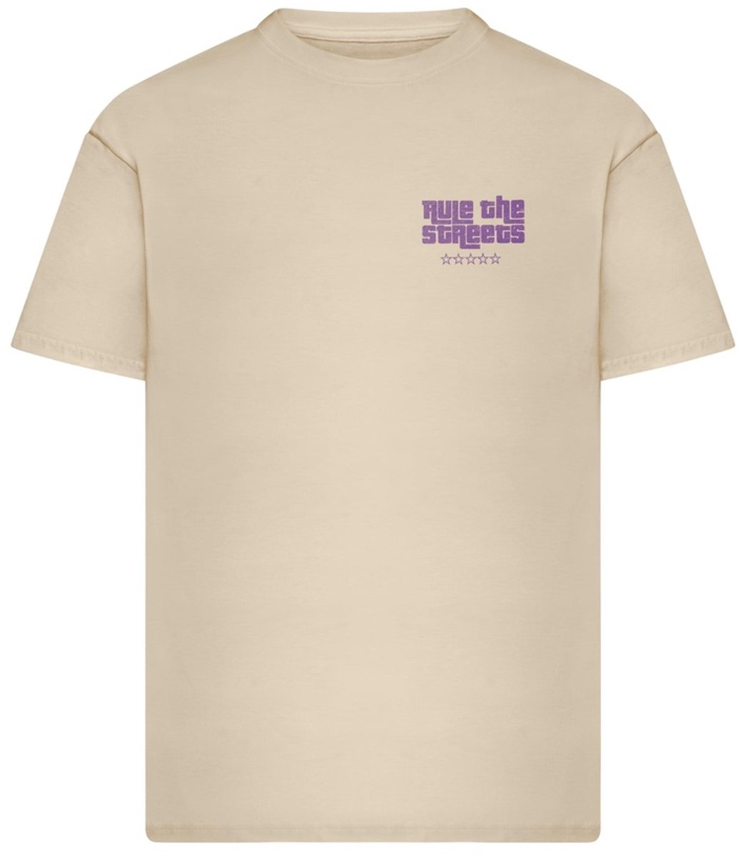 Mister Tee Rule The Streets Oversize Heren Tshirt XXL Creme