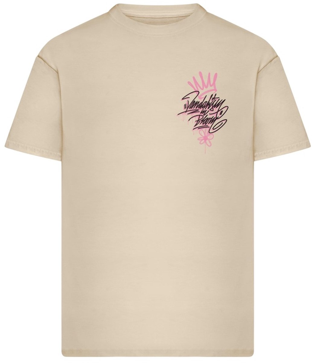 Mister Tee Urban Bloom Oversize Heren Tshirt XXL Creme