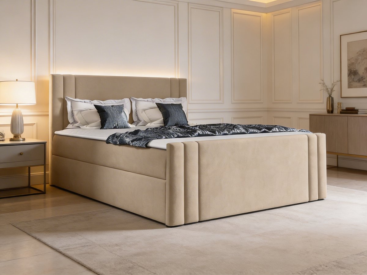 Noirvelle Boxspring – Koningstijl – Luxe Boxspring – Modern Design Bed – Comfortabel Hotelbed