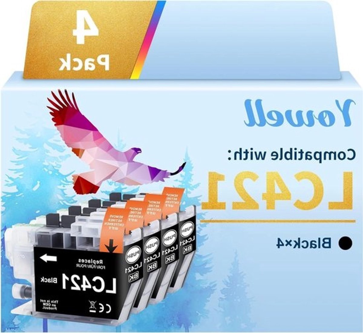 Inkjet Inktcartridge - Printer Inkt - Documenten Printen - Hoge Capaciteit - 18 x 16 x 2 cm - Zwart