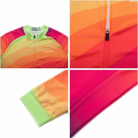Fietskleding Set Dames - Wielershirt en Fietsbroek Met Gel Voering - Ademend en Sneldrogend — afbeelding 3
