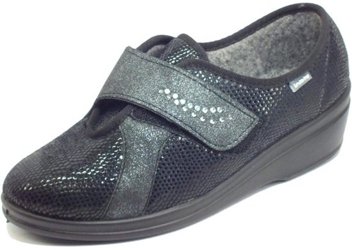 Warme Dames Pantoffels met Gesloten Teen Verstelbare Klittenband Winter