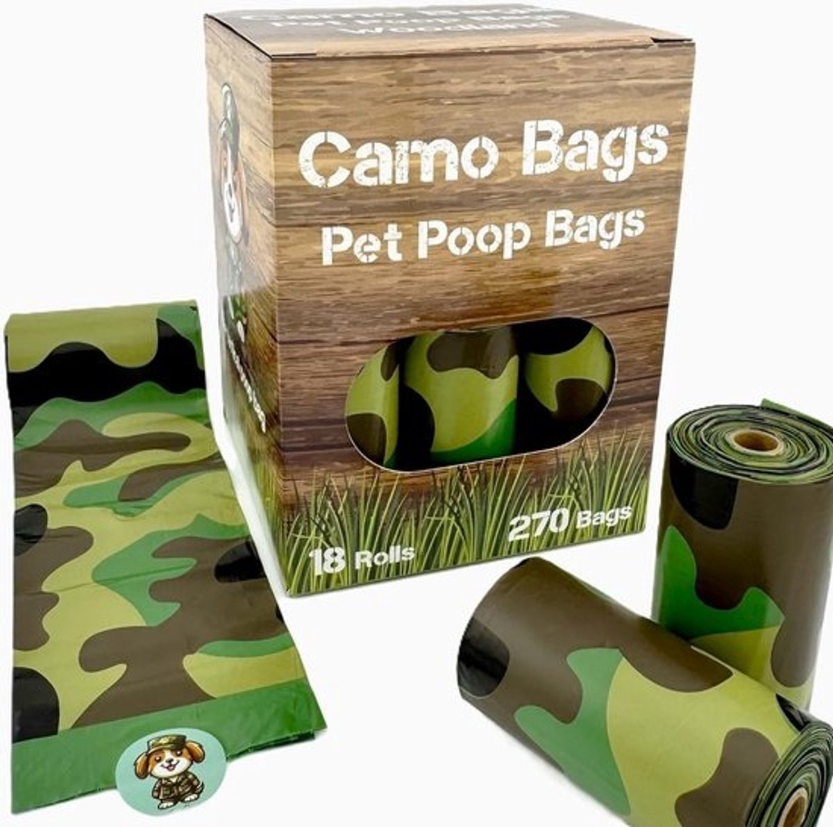 Sterke en Onzichtbare Hondenpoepzakjes - Camouflage Opruimbakjes
