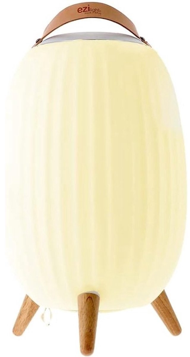 Draagbare Lantaarn - Muziek Speaker - Sfeerverlichting Buiten - 2-in-1 Lamp en Speaker - XL Formaat - Wit