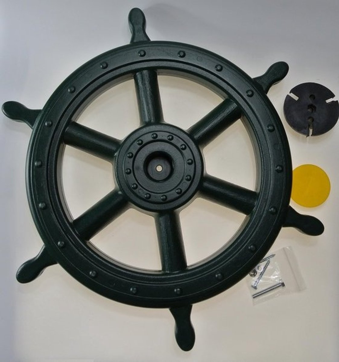 Scheepsstuurwiel Speelhuis - Piraten Stuur - Buiten Spelen - Inclusief Bevestigingsmateriaal - Ø 40/54 cm - Groen