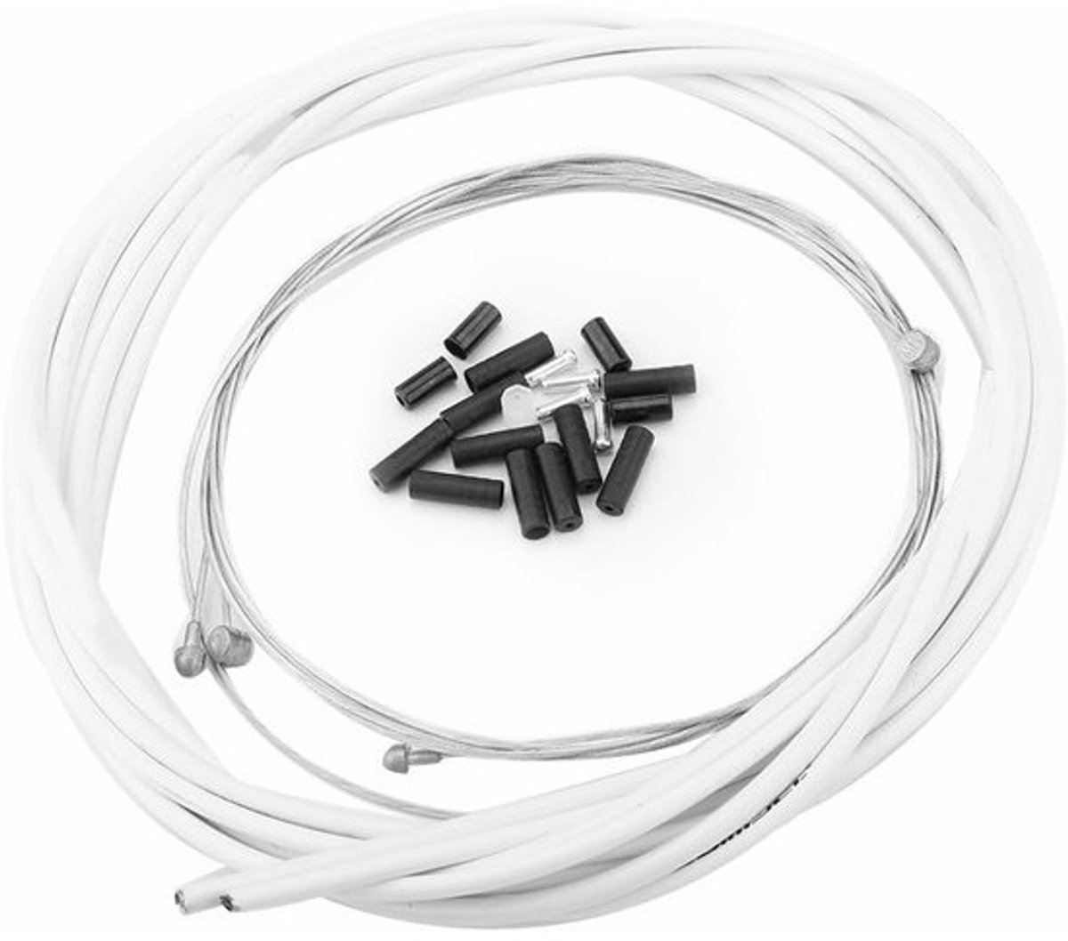 Fietsremkabel Set - Reserveonderdelen Fiets - Veilig Fietsen - Universele Pasvorm - 110cm Lengte - Wit