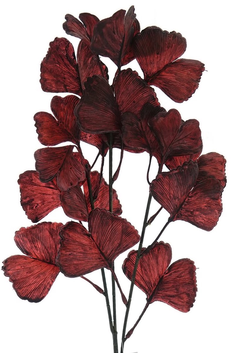 Gasper Gingkotak Donkerrood 62 cm - Kunstbloemen