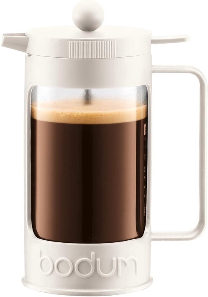 Koffiezetapparaat - Perskoffiezetter - Verse Koffie - Isoleren en Lekvrij - 1 Liter - Crème