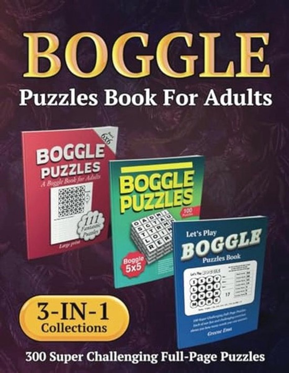 3-in-1 Puzzelboek voor Volwassenen: 300 Puzzels & Oplossingen