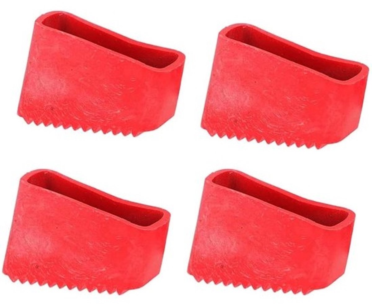 Dailygoods- Laddervoeten 4 stuks - Antislip Rubber - Universele Voetafdekkingen - Duurzaam - Sterke Grip - Veiligheid voor Thuiswerkers - Ladderstoppers