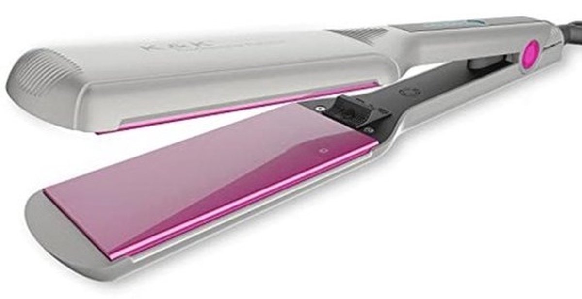 Stijltang Extra Breed 57 mm voor Lang en Dicht Haar - Keramische Coating, Snelle Opwarming, 120 - 232 °C