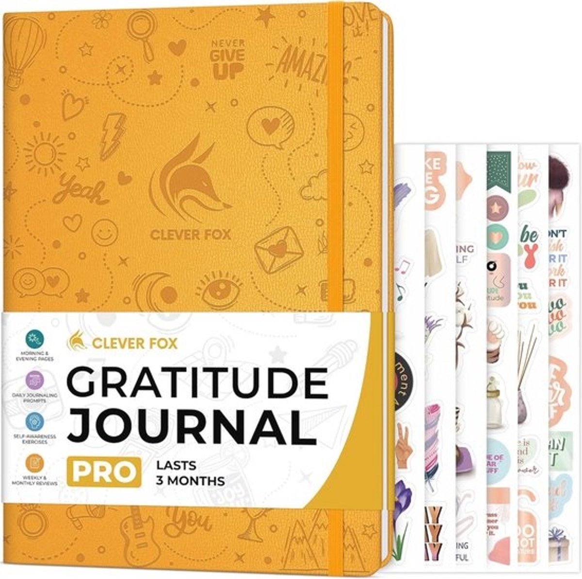 Dankbaarheidsdagboek PRO - Dagboek voor Geluk en Positiviteit - Inspirerend Notitieboek voor een Positieve en Dankbare Geest - Groot Formaat - 3 Maanden