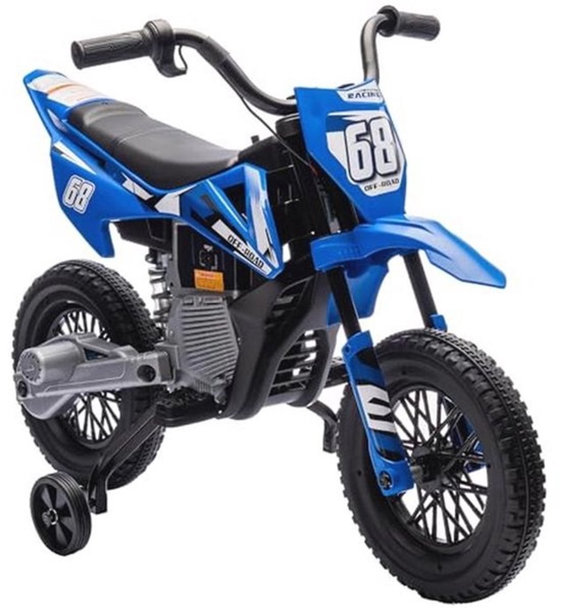 Kinder Elektro-Motorrad 12V met Muziek en Trainingswielen voor Kinderen van 3-6 Jaar