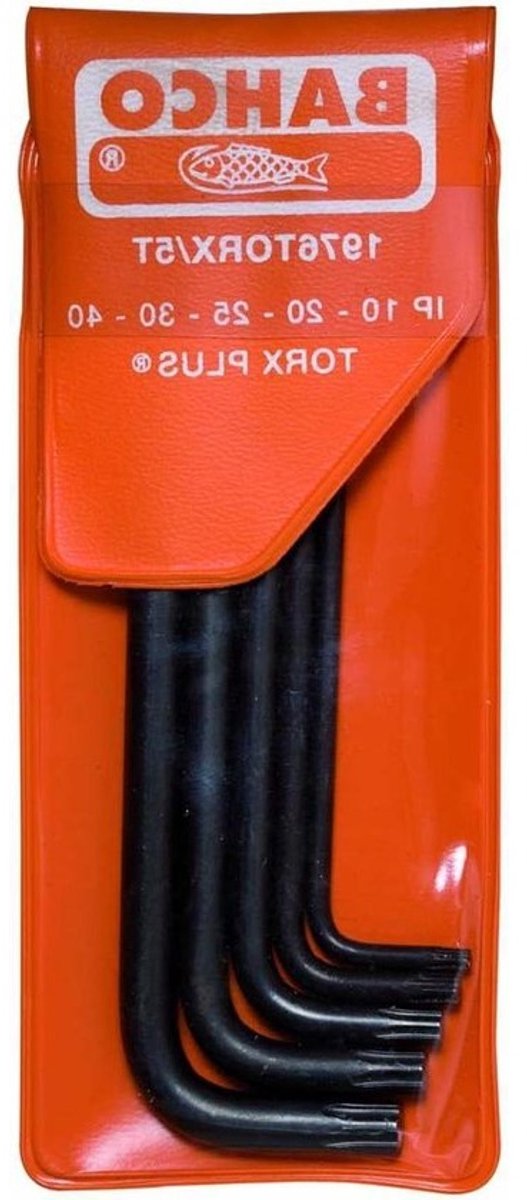 Torx Plus Sleutelset - Inbussleutel Set - Schroefwerk Klussen - Gepoedercoat Afwerking - 5 Delig - Zwart