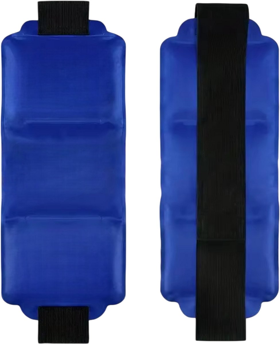Herbruikbaar Gelpack Warm en Koud – IJskompres en Warmte Kompres voor Spieren en Rug, Koud-Warm Kompres met Bevestiging - Koningsblauw