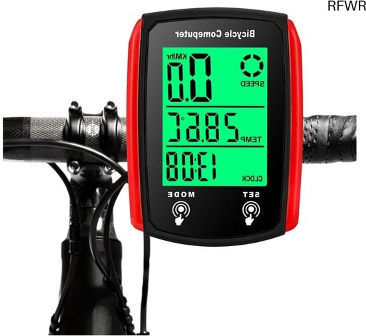 Kilometerteller Fiets - Snelheidsmeter - Fietscomputer Draadloos - Meten