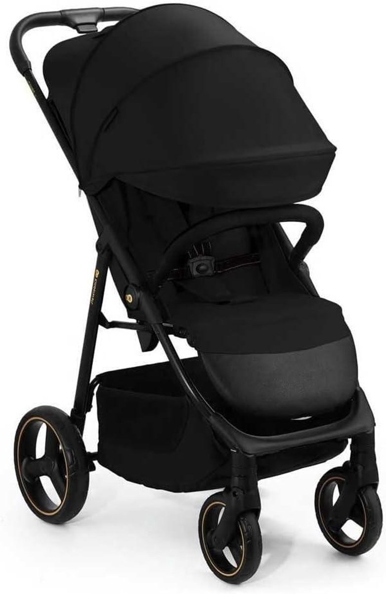 Kinderbuggy Lichtgewicht - Wandelwagen Compact - Dagelijkse Uitstapjes - Met één hand opvouwbaar - Tot 25 kg - Zwart