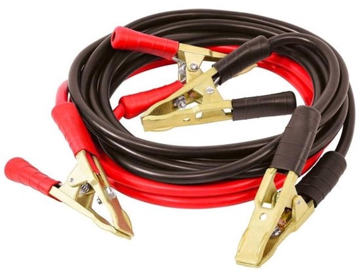 Startkabels - Hulpkabels Accu - Auto Starten - Zware Koper Aluminium - 5 meter 50 mm² - Rood Zwart