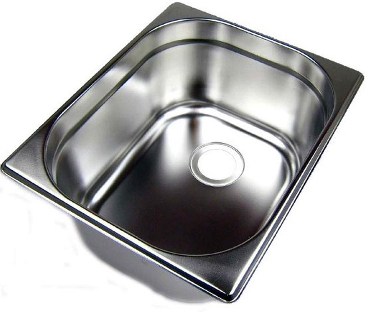 RVS Wastafel Spoelbak voor Camping en Caravan - Compacte Inbouwgootsteen