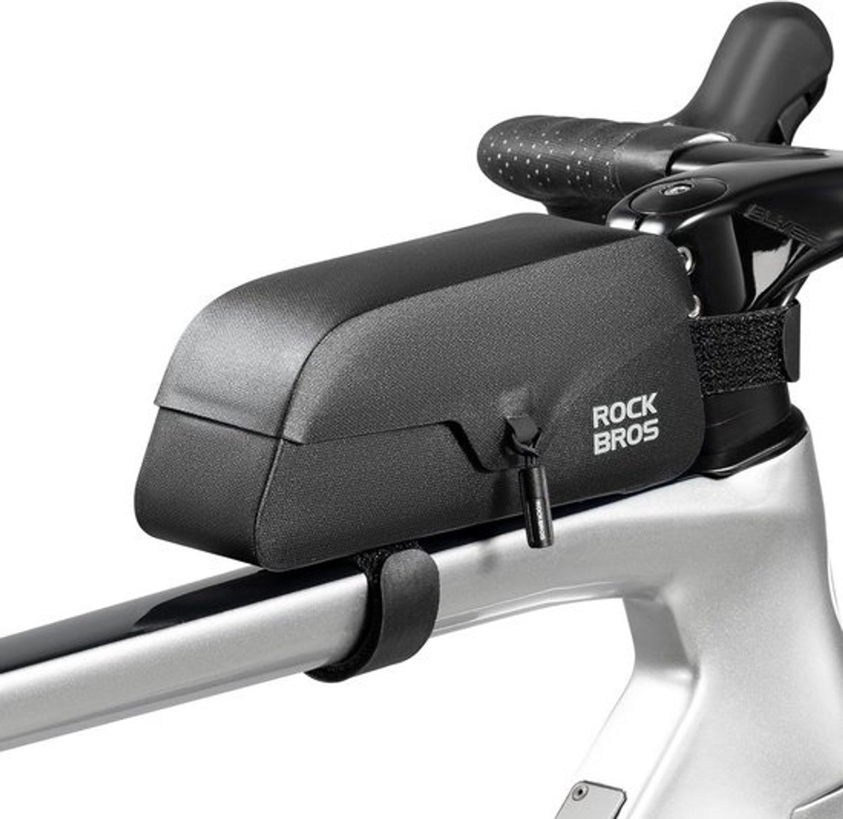 Fiets Frametas - Driehoekstas Fietstas - Fietsen Opbergen - Volledig Waterdicht - 0.9L - Zwart