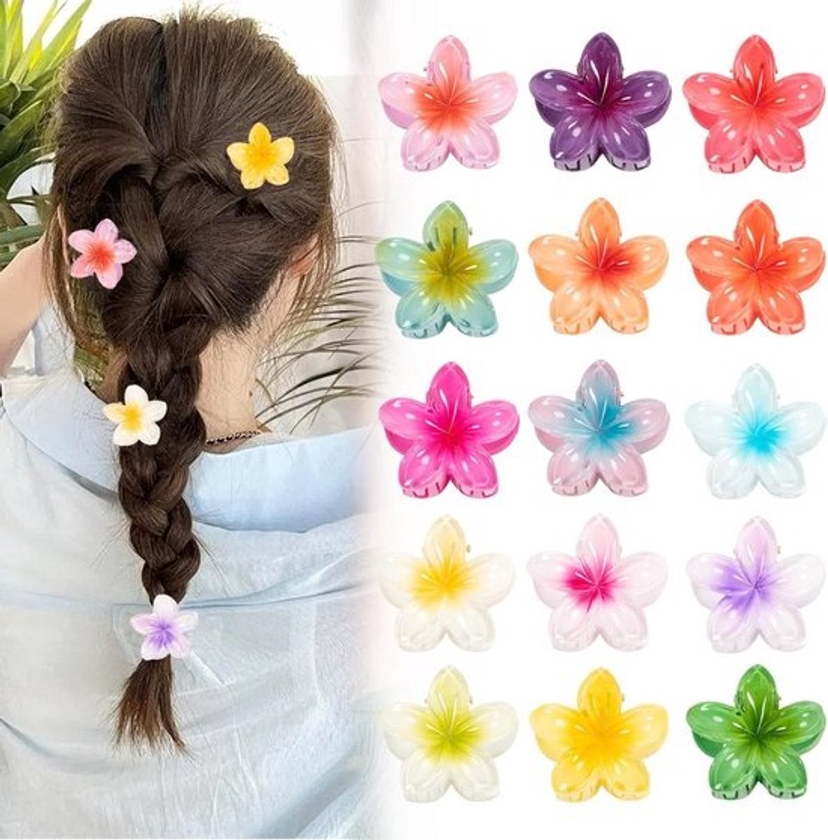 Bloemen Haarspeldjes - Bloem Speldjes - Haar Styling - Sturdy Flower Design - 4 cm - 15 Kleuren