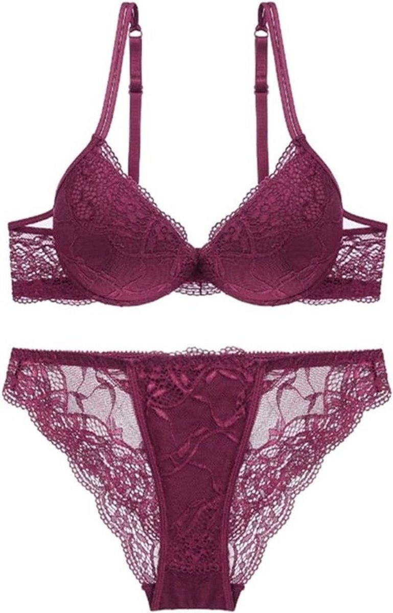 Dames Body met Kant en V-Hals - Sexy Bodysuit voor Vrouwen met Afneembare Pads