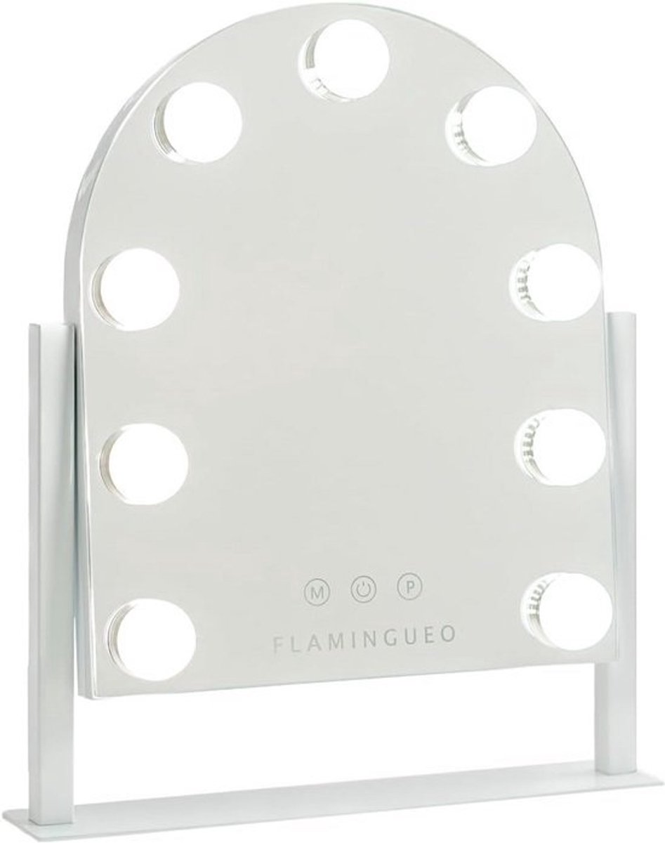 Verlichte Make-up Spiegel met 9 LED's en 3 Lichtmodi