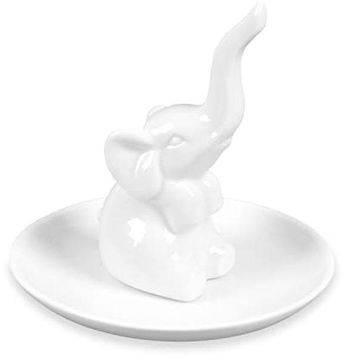 Keramische Olifanten Ringhouder voor Sieraden - Woondecoratie en Geschenk