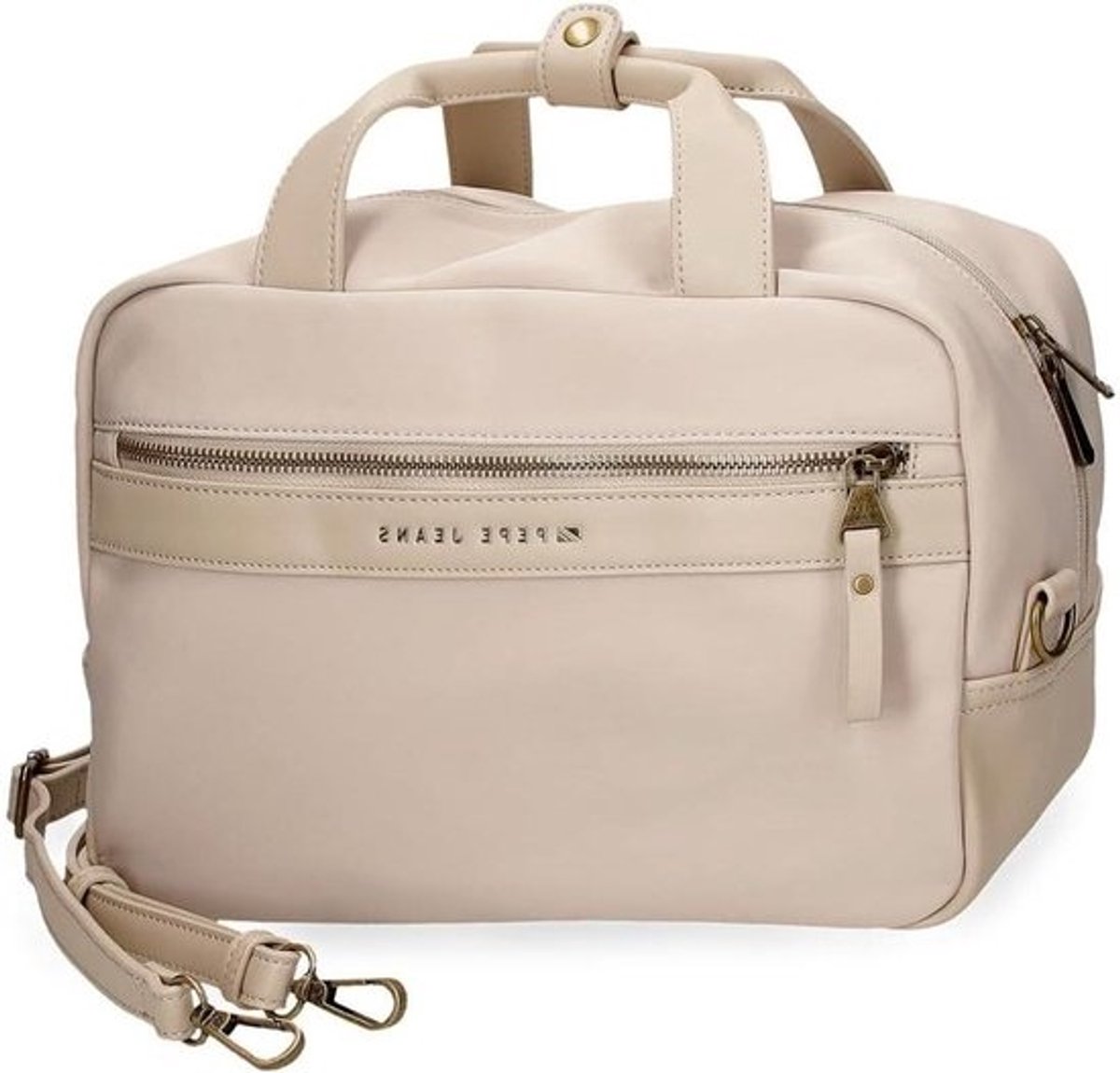 Verstelbare Toilet- of Make-up Tas met Schouderband, Beige