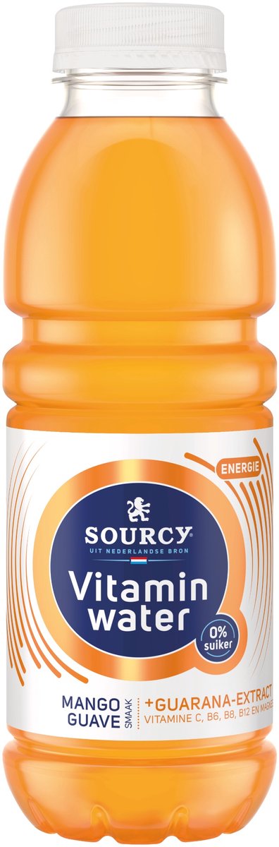 Sourcy Vitaminwater - Mango / Guave - 24x500ml Pet - Voordeelverpakking -