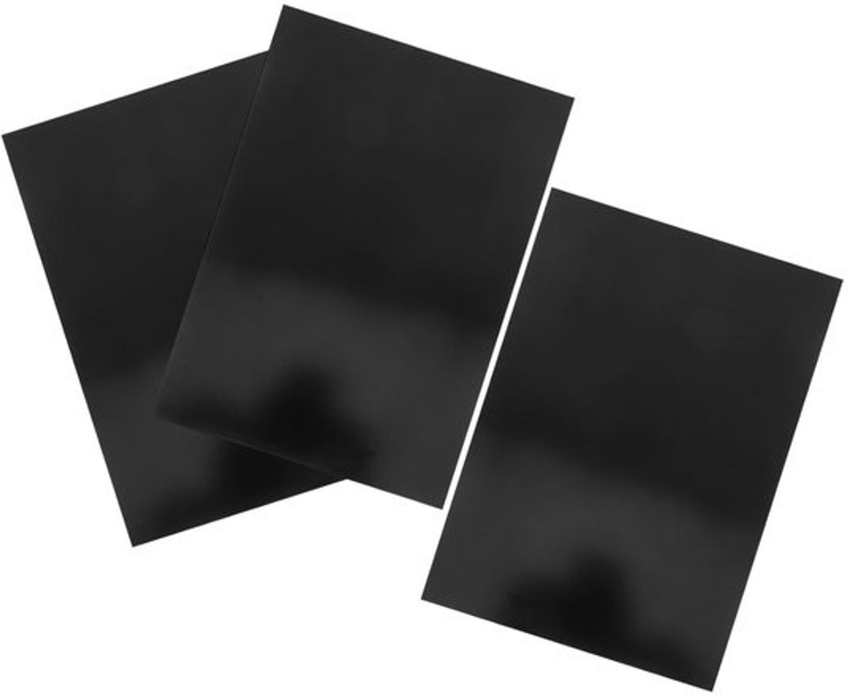 Aluminium Borden - Naamplaatjes Platen - Industriële Bewegwijzering - Zoutnevel Bestendig - 30x20cm - Zwart