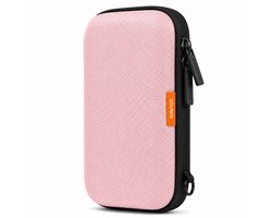Sounix Harde Schijf Tas - 2.5 inch / 3.5 inch - Hard Cover Case - Powerbank Hoes - Geschikt Voor Extreme Portable SSD - Roze