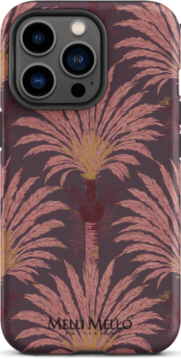 Melli Mello Telefoonhoesje Crimson Palm (Tough Case) - Apple iPhone 13 Pro
