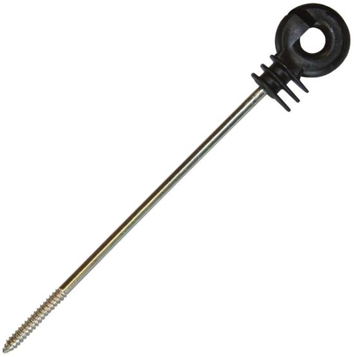 Ringisolator Lange Steel - Afstandsisolator Lijnisolator - Weidehek Elektrisch Hek - UV-bestendig Drie Druipneuzen - 22 cm lang