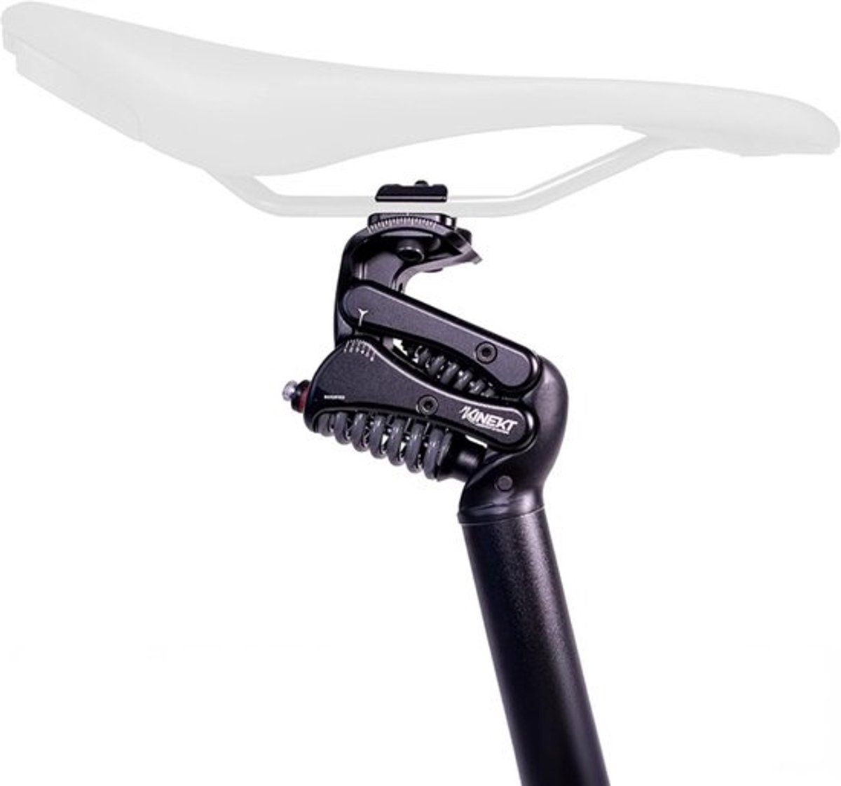 Geveerde Zadelpen - Fiets Comfort - Comfortabel Fietsen - Individueel Instelbaar - 309 x 350 mm - Zwart